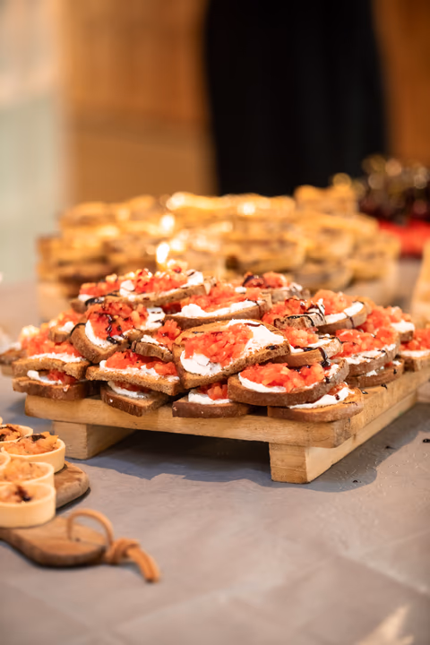 tomato concasse bruschetta catering